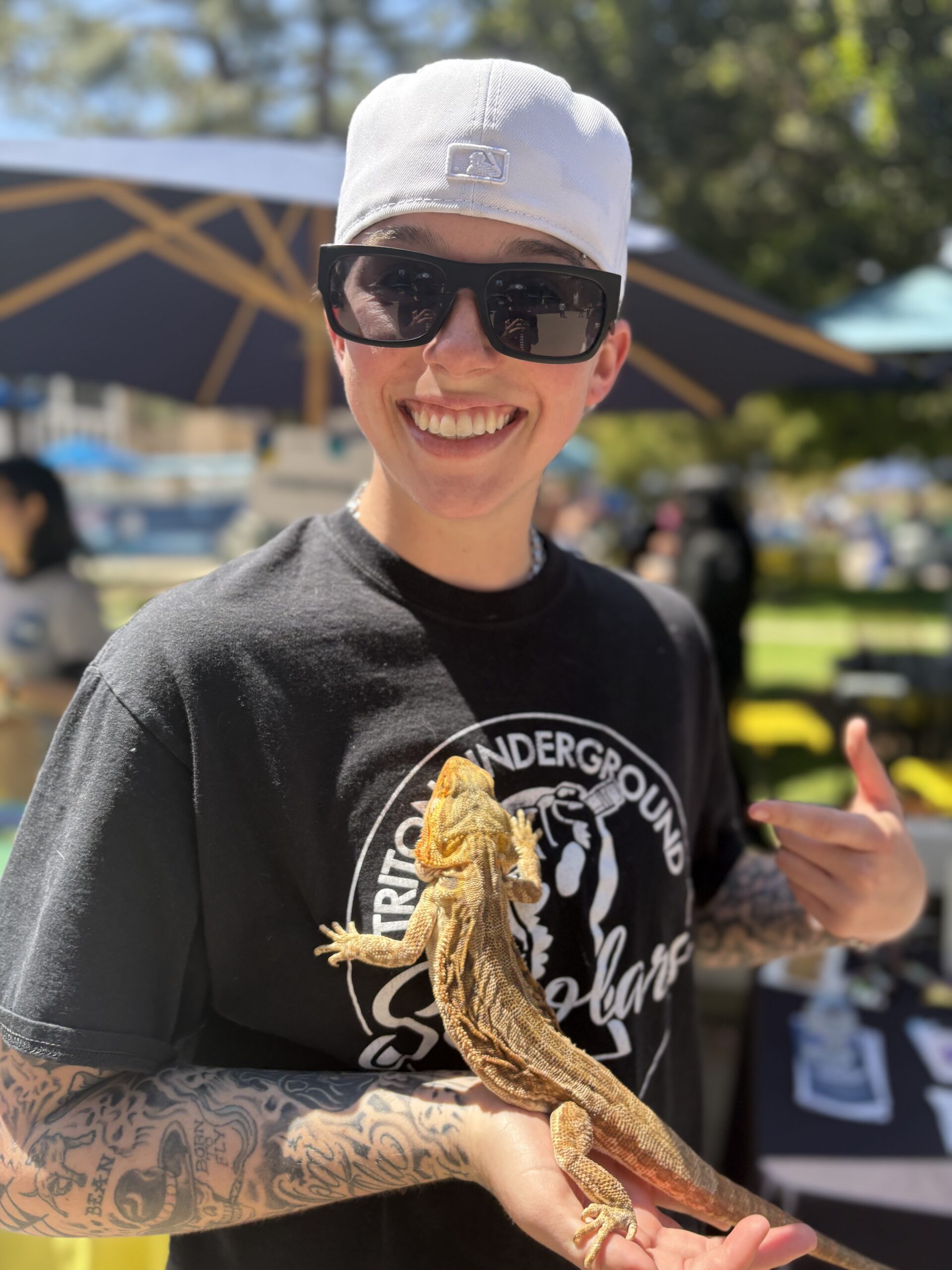 portrait ucsd triton underground scholar outside event
